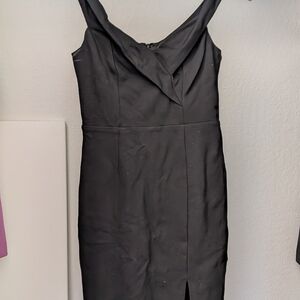 Lulu's Classic Black Midi Dress